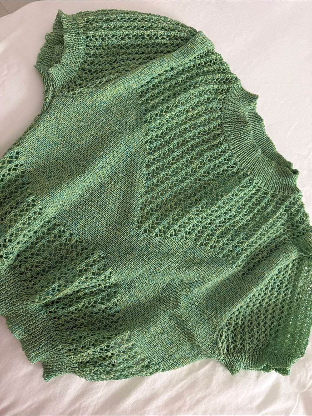 Knit Green Crop Top